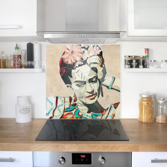Glass splashbacks Frida Kahlo - Collage No.1