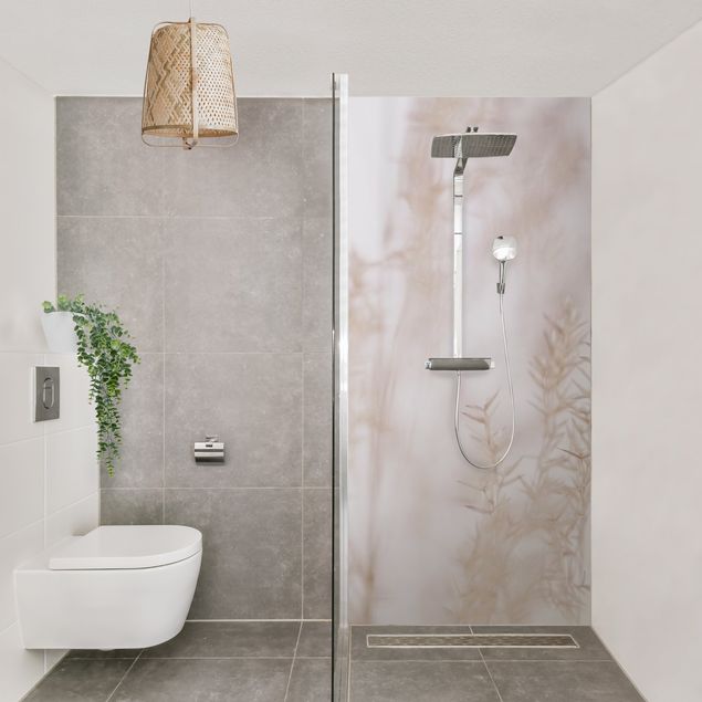 Shower wall cladding - Delicate Meadow Grass Close up