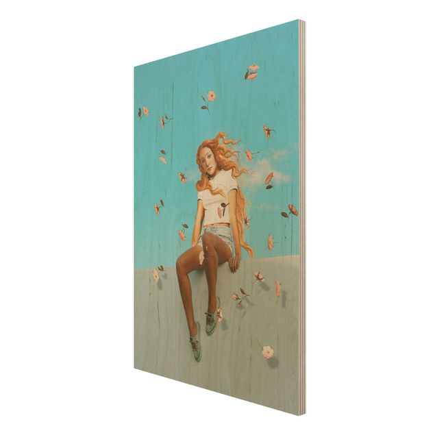Print on wood - Retro Venus