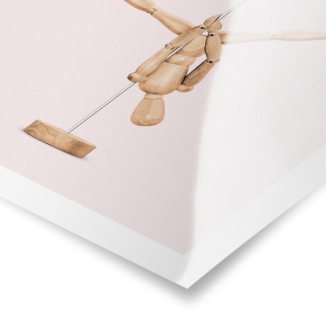 Poster - Pole Dance With Wooden Figure