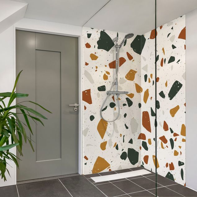 Shower panels Detailed Terrazzo Pattern Leghorn