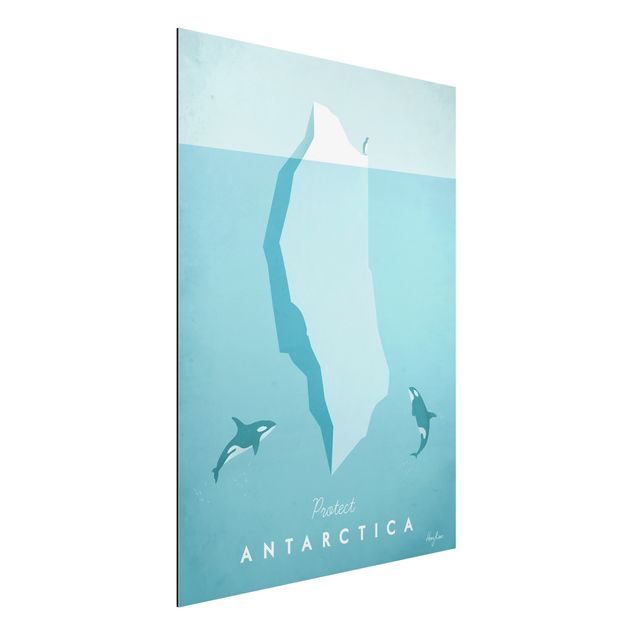 Alu dibond Travel Poster - Antarctica
