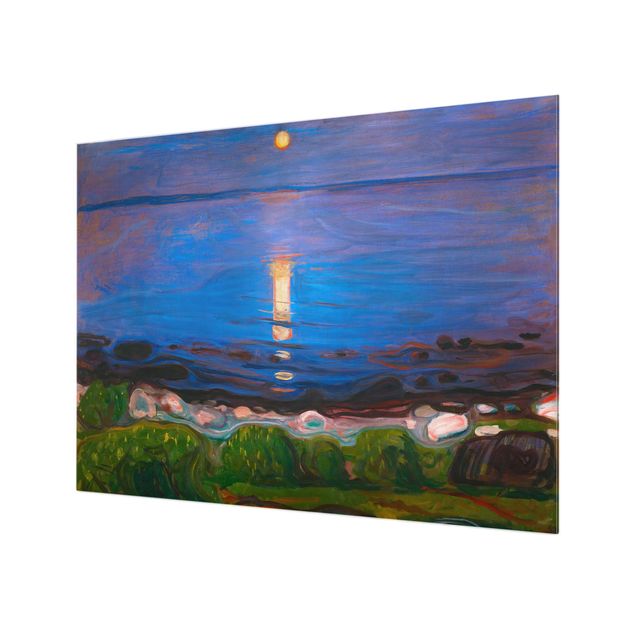 Glass Splashback - Edvard Munch - Summer Night On The Sea Beach - Landscape 3:4