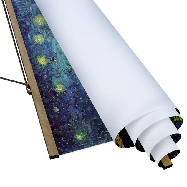 Fabric print with poster hangers - Vincent Van Gogh - Starry Night Over The Rhone