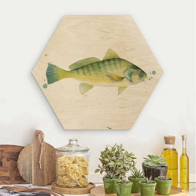 Wooden hexagon - Color Catch - Perch