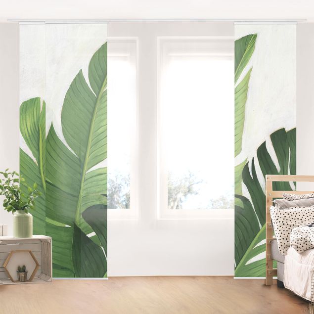 Sliding panel curtains set - Favorite Plants - Banana