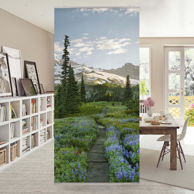 Room divider - Mountain View Meadow Path