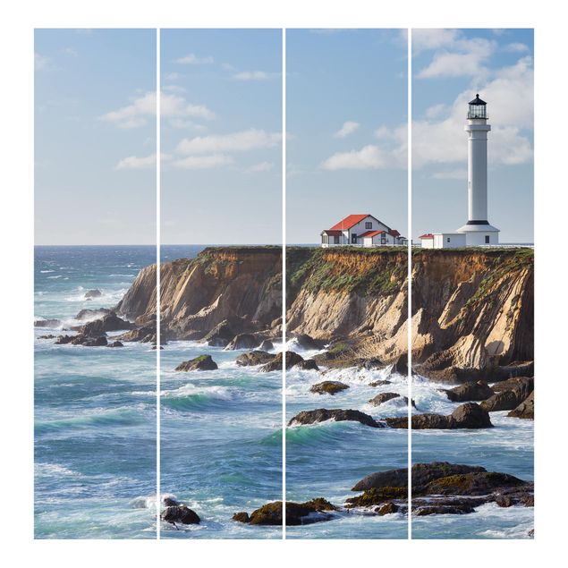 Sliding panel curtains set - Point Arena Lighthouse California