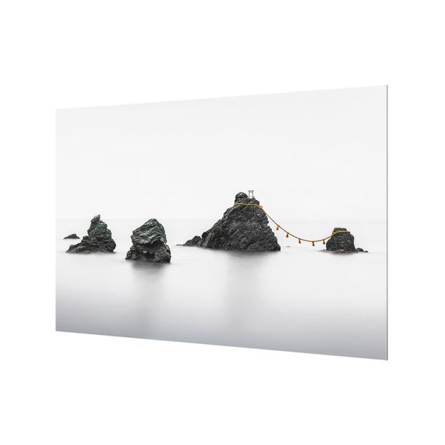 Splashback - Meoto Iwa - The Married Couple Rocks - Landscape format 3:2