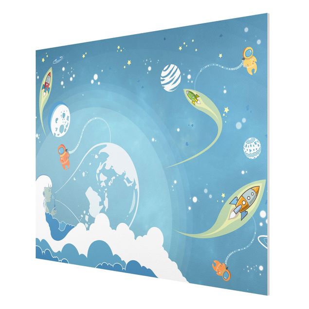 Forex print - No.MW16 Colourful Hustle And Bustle In Space