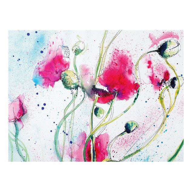 Forex print - Painted Poppies