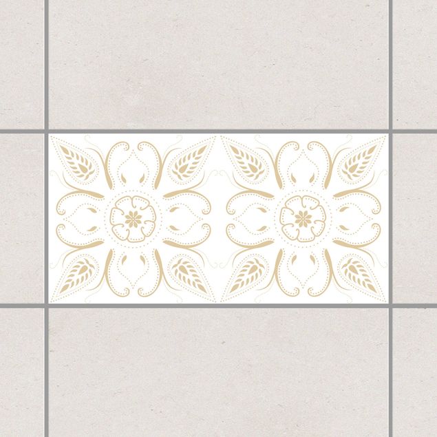 Tile sticker - Bandana White Light Brown