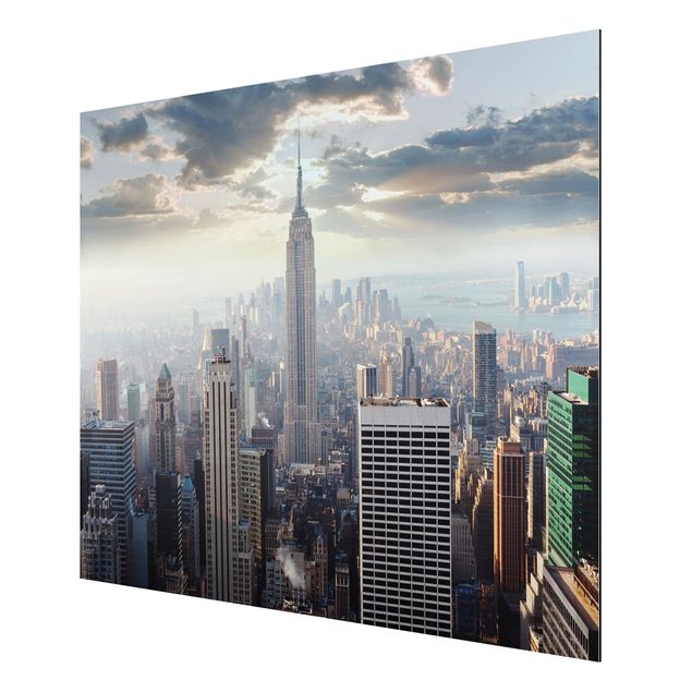 Print on aluminium - Sunrise In New York