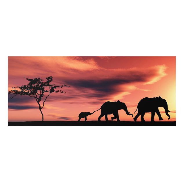 Forex print - Savannah Elephant Family