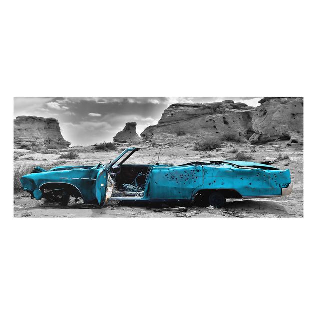 Forex print - Turquoise Cadillac