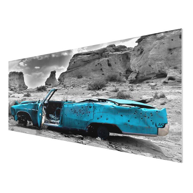 Forex print - Turquoise Cadillac