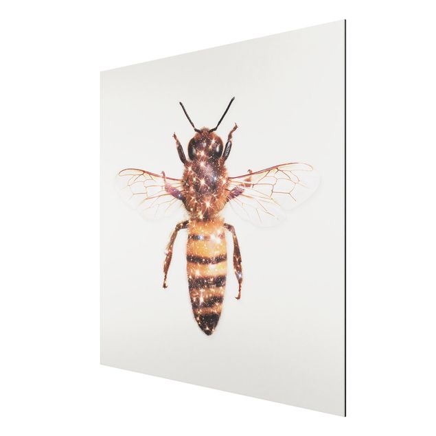 Print on aluminium - Bee With Glitter