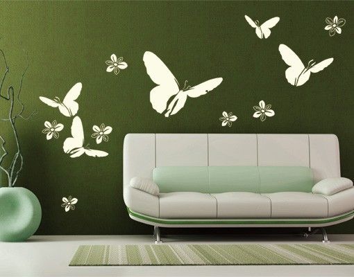 Autocolantes de parede borboletas No.UL141 spring feeling