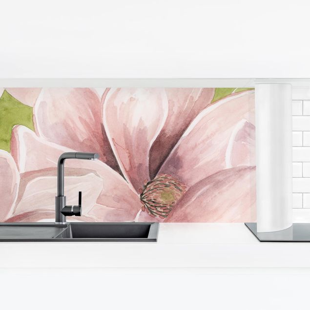Kitchen wall cladding - Magnolia Blushing II