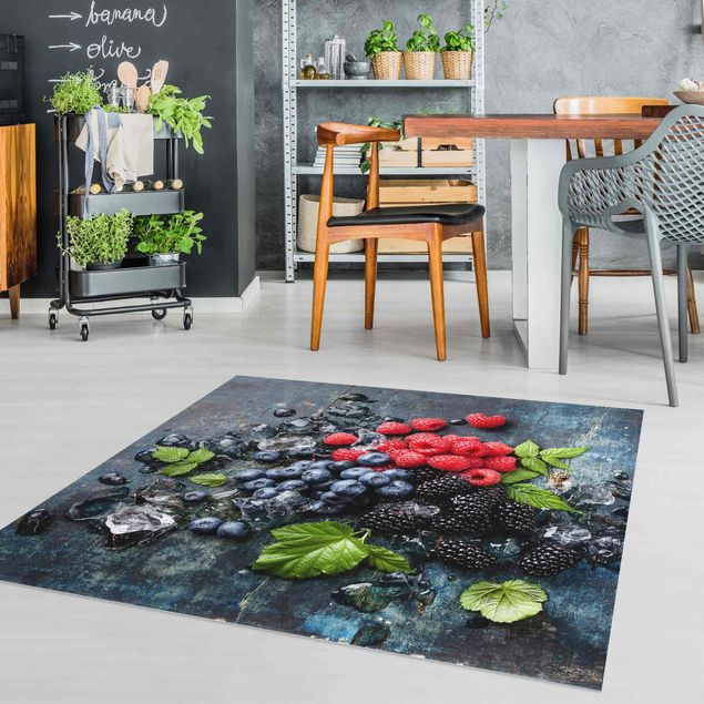 modern area rugs Berry Mix With Ice Cubes Wood