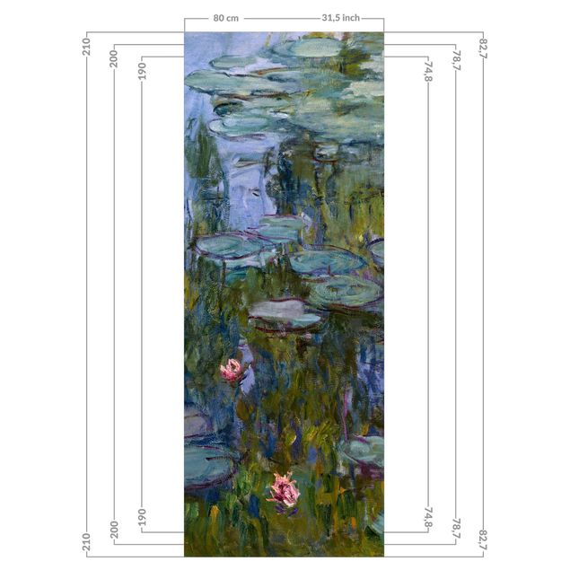 Shower wall cladding - Claude Monet - Water Lilies (Nympheas)