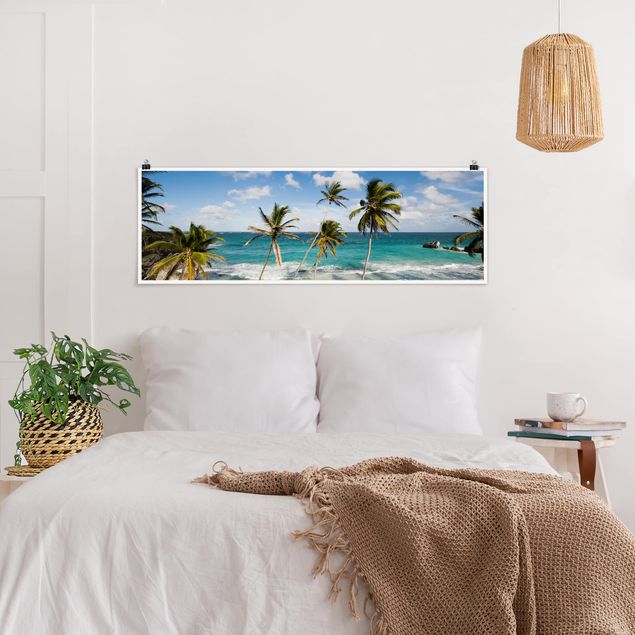Panoramic poster beach - Beach Of Barbados