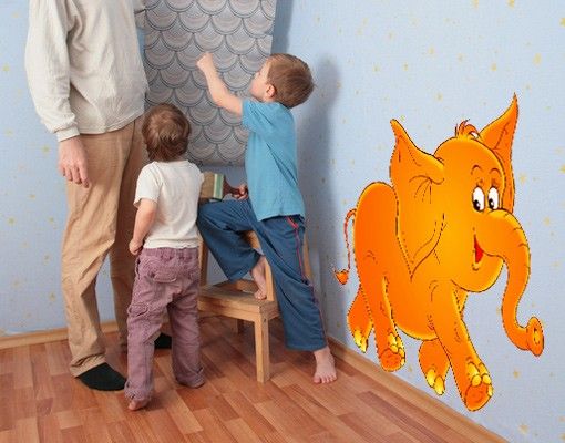 Wall stickers elefant No.11 Laughing Elephant