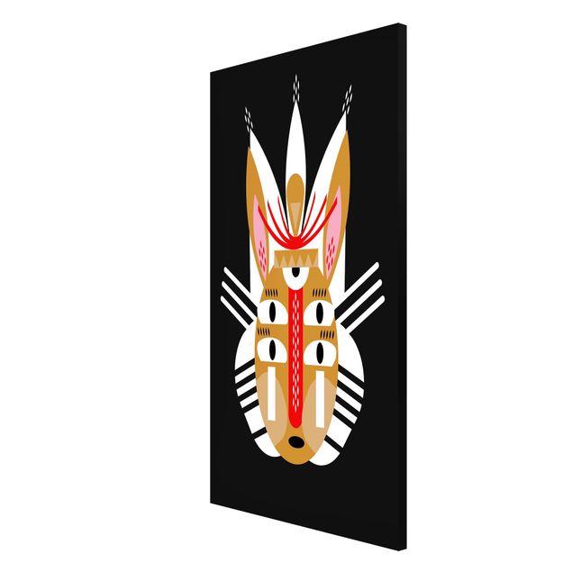 Magnetic memo board - Collage Ethno Mask - Rabbit