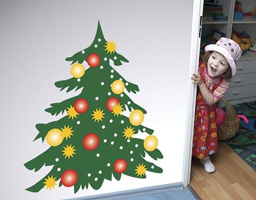 Tree wall art stickers No.UL271 Christmas Tree