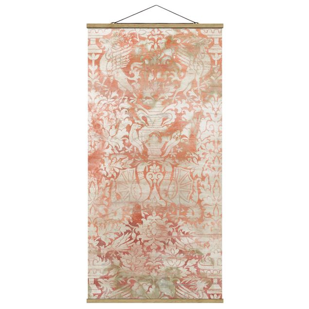 Fabric print with poster hangers - Ornament Tissue II