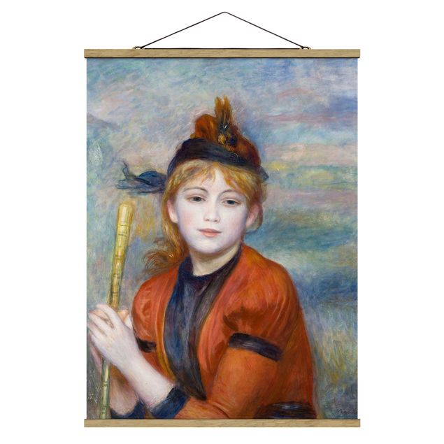 Fabric print with poster hangers - Auguste Renoir - The Excursionist
