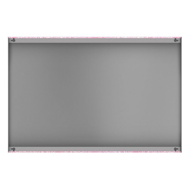 Magnetic memo board - Pattern Mandala Light Pink