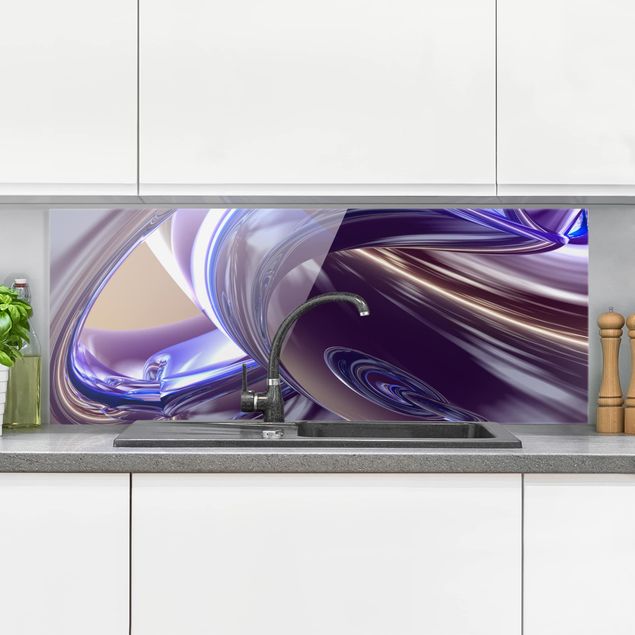Glass splashback abstract Forcing Darkness