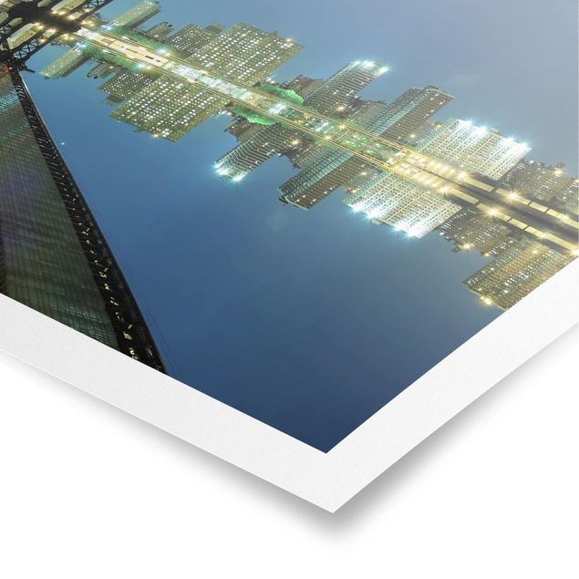 Poster architecture & skyline - Abstract Manhattan Bridge