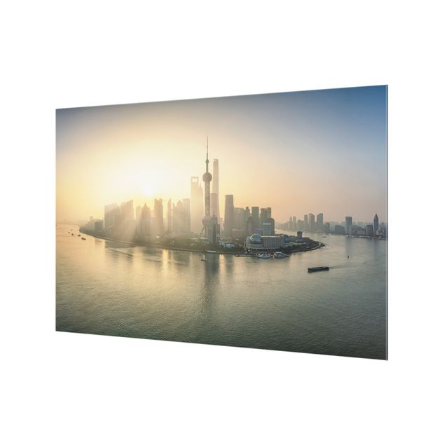 Splashback - Pudong At Dawn - Landscape format 3:2