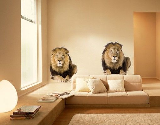 Wall stickers africa No.165 Two Lions