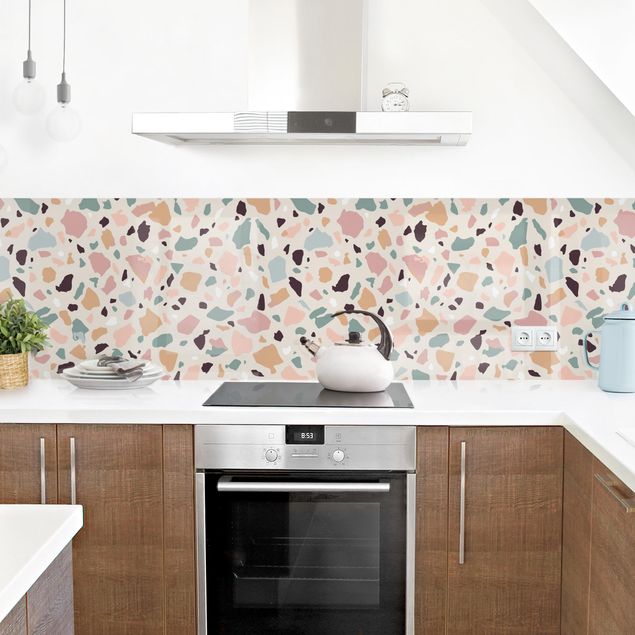 Kitchen wall cladding - Terazzo Pattern Naples