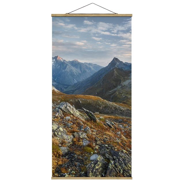 Fabric print with poster hangers - Col De Fenêtre Switzerland