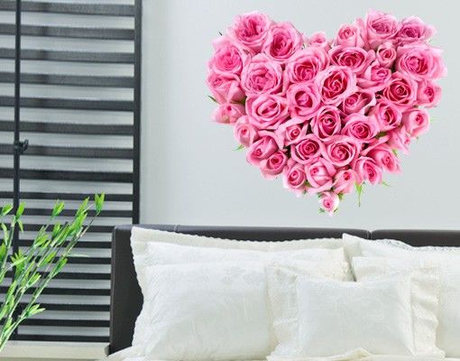 Romantic wall stickers No.192 Heart of Roses