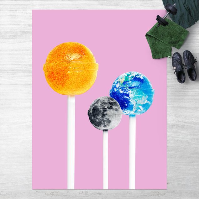 Balcony rugs Lollipops With Planets