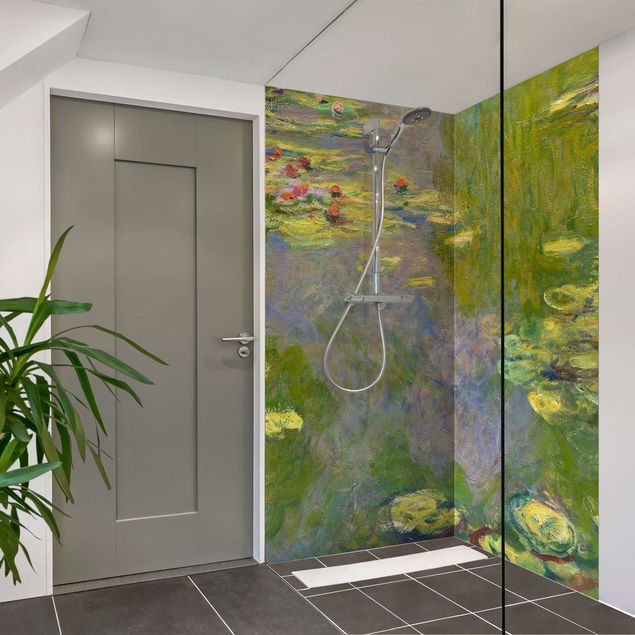 Shower panels Claude Monet - Green Waterlilies
