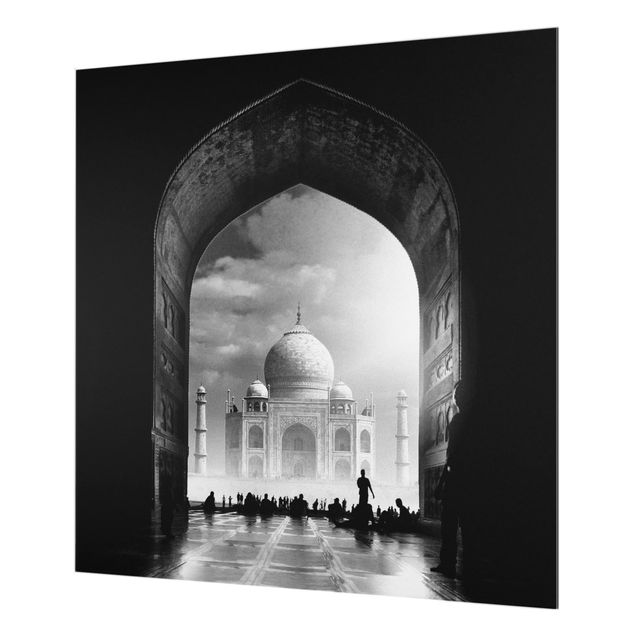 Glass Splashback - The Gateway To The Taj Mahal - Square 1:1