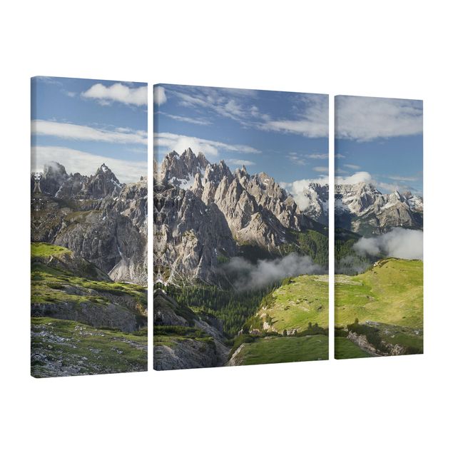 Print on canvas 3 parts - Italian Alps