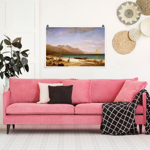 Poster - Albert Bierstadt - Bay of Salerno