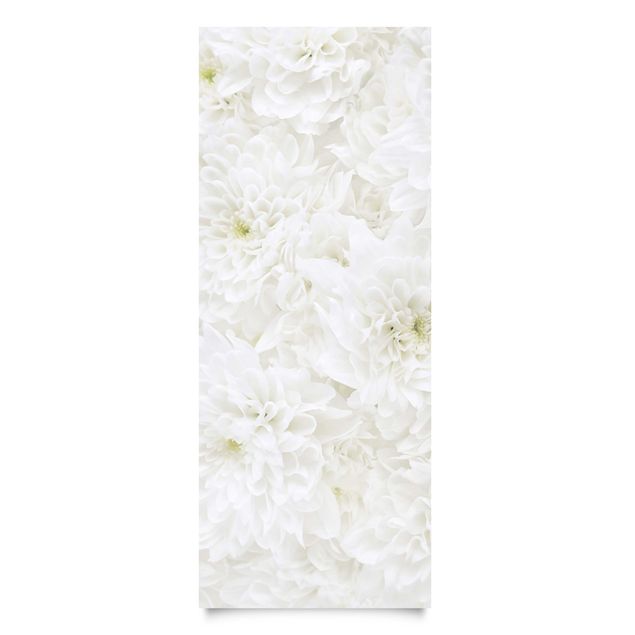 Adhesive film - Dahlia Sea Of Flowers White