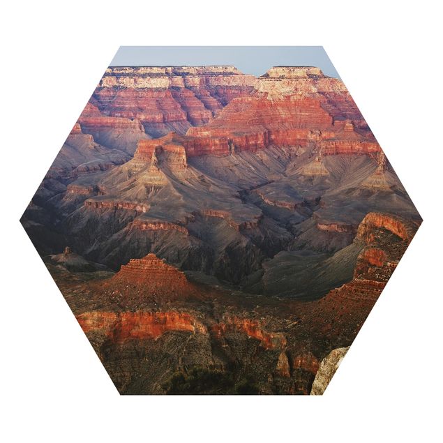 Alu-Dibond hexagon - Grand Canyon After Sunset