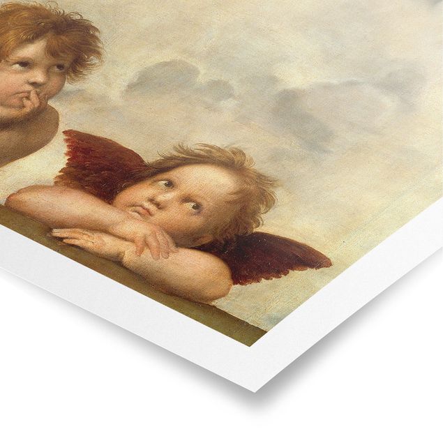 Poster - Raffael - Two Angels. Detail from The Sistine Madonna
