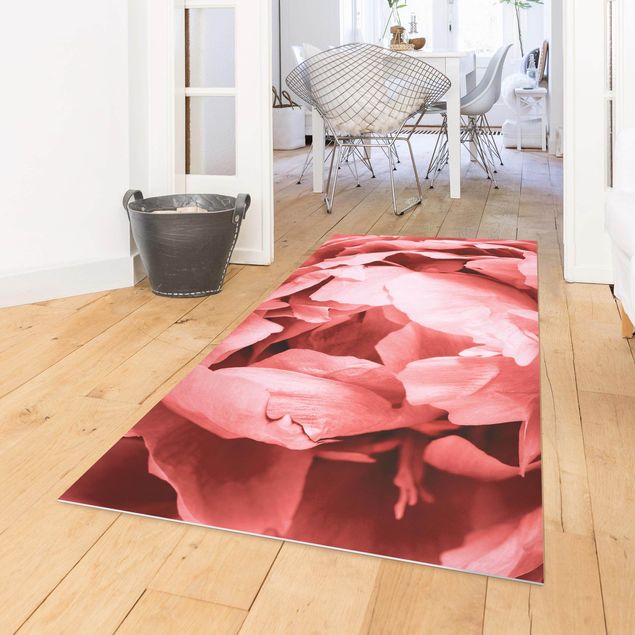 Outdoor rugs Peony Blossom Coral