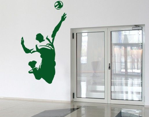 Sport wall decals No.UL412 volleyball player