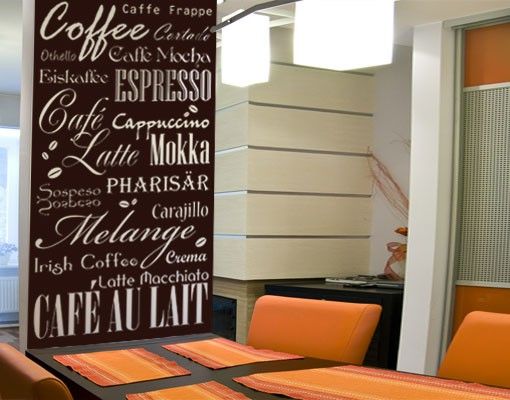Wall stickers for cafe No.737 Coffee & more II